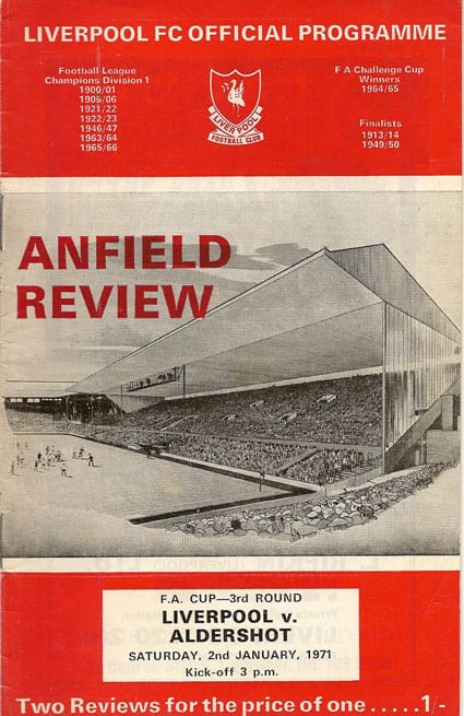 Liverpool FC v Aldershot F.C